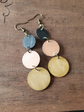 Load image into Gallery viewer, Cascade Dangle Wood Earrings