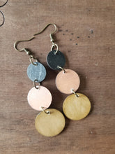 Load image into Gallery viewer, Cascade Dangle Wood Earrings