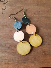 Load image into Gallery viewer, Cascade Dangle Wood Earrings