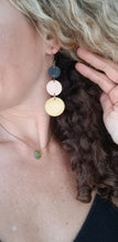 Load image into Gallery viewer, Cascade Dangle Wood Earrings
