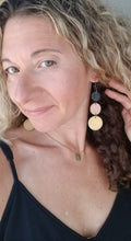 Load image into Gallery viewer, Cascade Dangle Wood Earrings