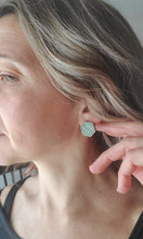 Load image into Gallery viewer, Risa Ocean Wood Stud Earrings