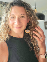 Load image into Gallery viewer, Sparrow Hippie Boho Wood & Metal Earrings