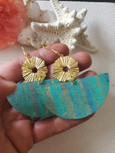 Load image into Gallery viewer, Mermaid Boho Wood Earrings