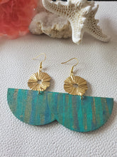 Load image into Gallery viewer, Mermaid Boho Wood Earrings