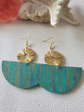 Load image into Gallery viewer, Mermaid Boho Wood Earrings