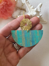 Load image into Gallery viewer, Mermaid Boho Wood Earrings