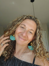 Load image into Gallery viewer, Mermaid Boho Wood Earrings