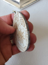 Load image into Gallery viewer, Boho Holiday Wood Teardrop Earrings