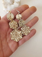 Load image into Gallery viewer, Tiers of Snowflake Christmas Dangles