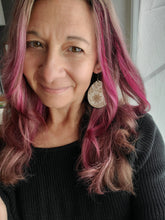 Load image into Gallery viewer, Boho Holiday Wood Teardrop Earrings