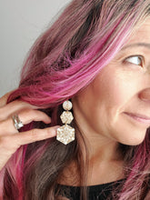 Load image into Gallery viewer, Tiers of Snowflake Christmas Dangles