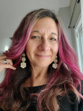 Load image into Gallery viewer, Tiers of Snowflake Christmas Dangles