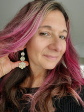 Load image into Gallery viewer, Tiers of Snowflake Christmas Dangles