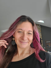 Load image into Gallery viewer, Glamhex Wood & Metal Hoop Earrings