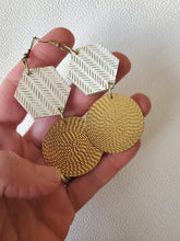 Load image into Gallery viewer, Hexagon Metal Earrings