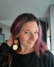 Load image into Gallery viewer, Hexagon Dangle Earrings