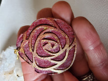 Load image into Gallery viewer, Rose Wood Dangle Earrings for Valentines Day