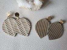 Load image into Gallery viewer, Boho Post Teardrop Wood Earrings