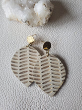 Load image into Gallery viewer, Boho Post Teardrop Wood Earrings