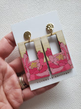 Load image into Gallery viewer, Floral Spring Rectangular Bohemian Earrings