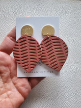 Load image into Gallery viewer, Colorful Boho Post Teardrop Wood Earrings