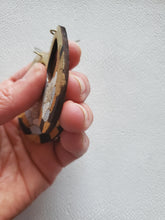 Load image into Gallery viewer, Floral Spring Teardrop Wood Dangle Earrings