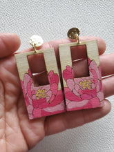 Load image into Gallery viewer, Floral Spring Rectangular Bohemian Earrings