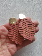 Load image into Gallery viewer, Colorful Boho Post Teardrop Wood Earrings