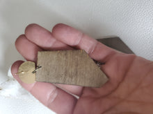 Load image into Gallery viewer, Geometric Post Dangle Wood Earrings