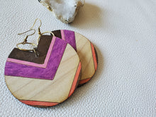 Load image into Gallery viewer, Pia Colorful Chevron Earrings