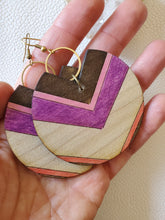 Load image into Gallery viewer, Pia Colorful Chevron Earrings
