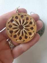 Load image into Gallery viewer, Macrame Wood Earrings