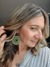 Load image into Gallery viewer, Macrame Wood Earrings