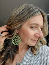 Load image into Gallery viewer, Macrame Wood Earrings