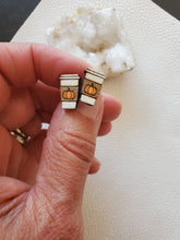Load image into Gallery viewer, Fall/Autumn Wood Stud Earring Set of 2