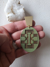 Load image into Gallery viewer, Manda Asian Inspired Wood Earrings