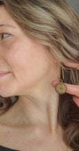 Load image into Gallery viewer, Boho flower dangle earrings