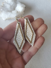 Load image into Gallery viewer, CECE handmade wood earrings, Ink & Inspirations Boutique