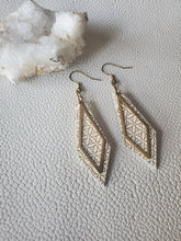 Load image into Gallery viewer, CECE handmade wood earrings, Ink & Inspirations Boutique