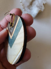 Load image into Gallery viewer, PiaCircle boho wood earrings product photo 3