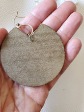 Load image into Gallery viewer, PiaCircle boho wood earrings product photo 4