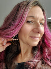 Load image into Gallery viewer, Handmade wood earrings - Ink & Inspirations Boutique