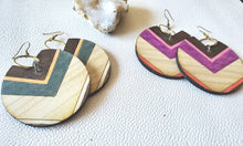 Load image into Gallery viewer, PiaCircle boho wood earrings product photo 9