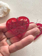 Load image into Gallery viewer, VALENTINES CUT OUTS acrylic handmade earring photo 9