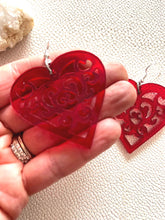 Load image into Gallery viewer, VALENTINES CUT OUTS acrylic handmade earring photo 8