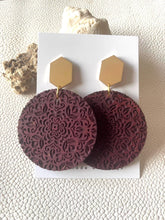 Load image into Gallery viewer, Norah boho wood earrings product photo 1