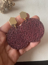 Load image into Gallery viewer, Norah boho wood earrings product photo 5
