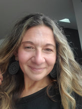 Load image into Gallery viewer, Mariana Black Boho Wood Earrings