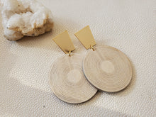 Load image into Gallery viewer, Unique Earrings with Gold Posts, Stylish Lightweight Boho Earrings
